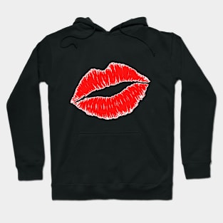 Kiss,kissing,kiss lover,red lips Hoodie